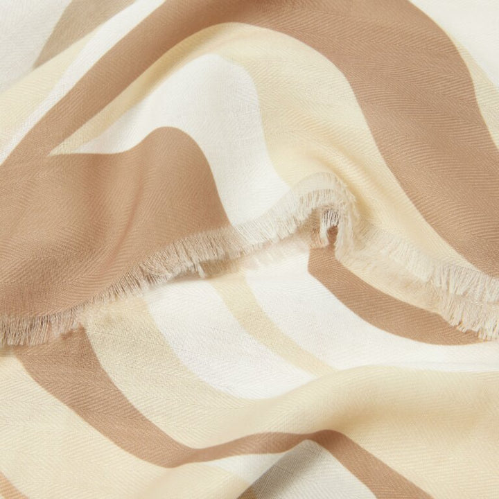 ABSTRACT WAVE PRINTED SCARF