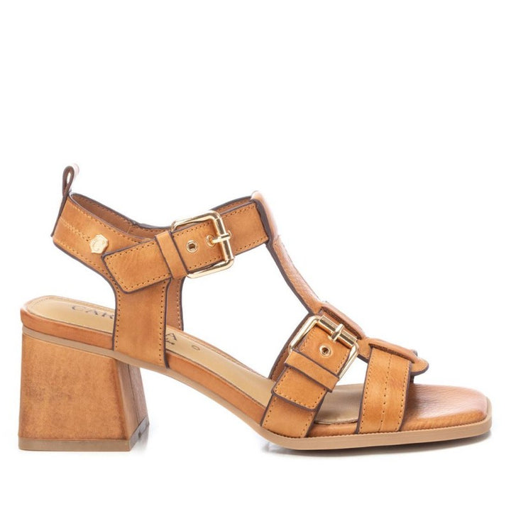 161629 CAMEL LEATHER LADIES SANDALS