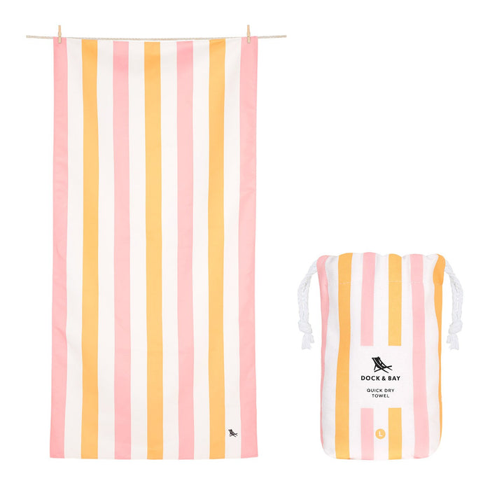 PEACH SORBET QUICK DRYING BEACH TOWEL