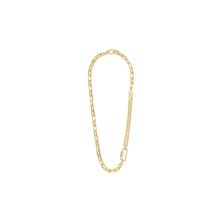 BE CABLE CHAIN NECKLACE GOLD-PLATED
