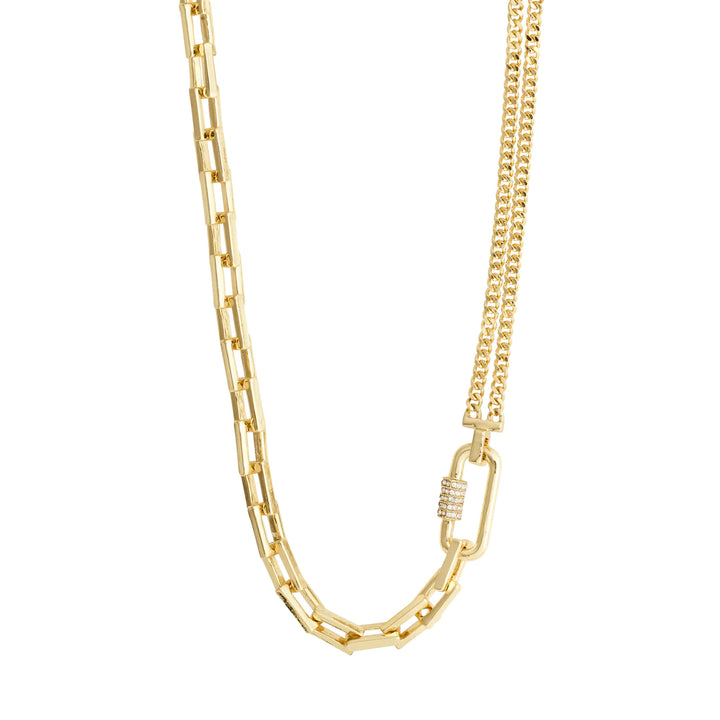 BE CABLE CHAIN NECKLACE GOLD-PLATED