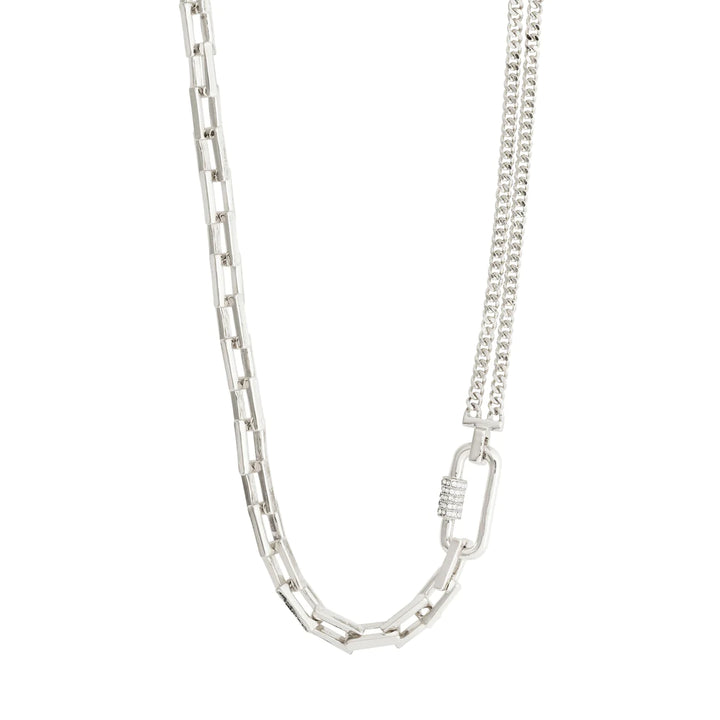 BE CABLE CHAIN NECKLACE SILVER-PLATED