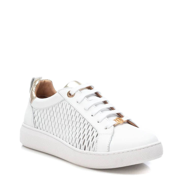 WHITE LEATHER SNEAKERS