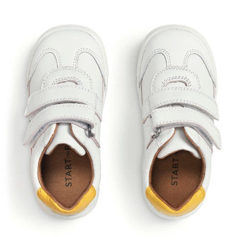 ROUNDABOUT WHITE LEATHER CASUAL SHOE