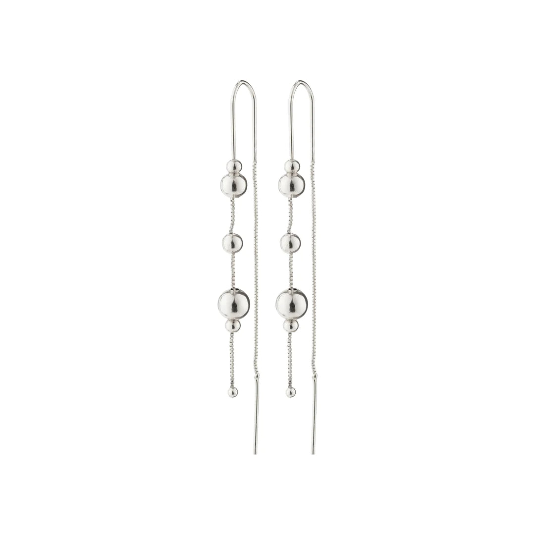 ETINE RECYCLED CHAIN EARRINGS SILVER-PLATED