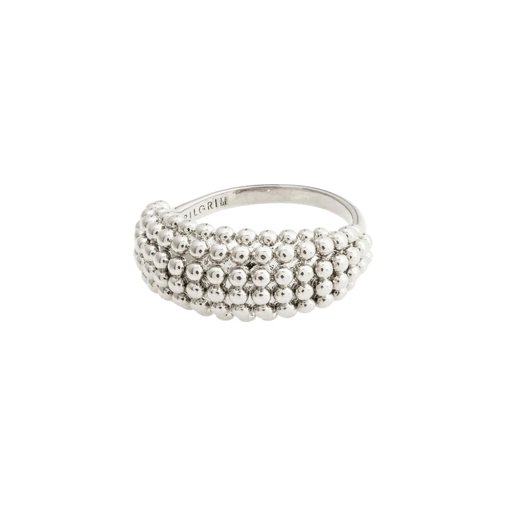 AALIYAH RECYCLED BUBBLES RING SILVER-PLATED