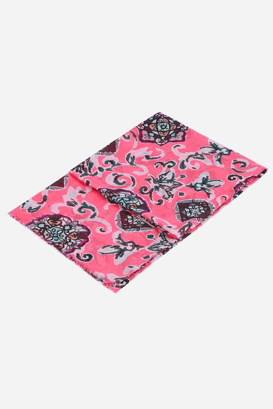 BRIGHT PINK LILY SCARF