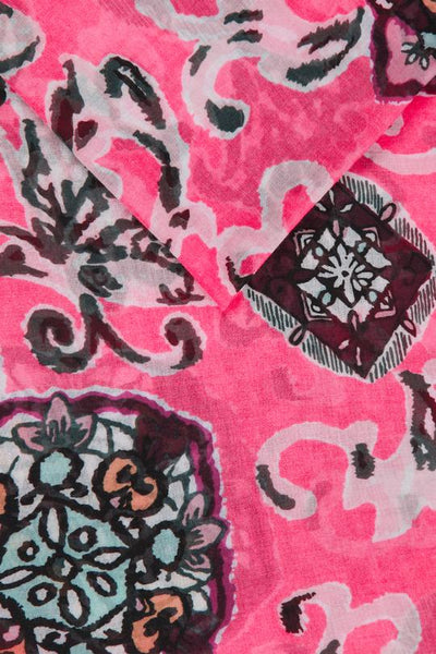 BRIGHT PINK LILY SCARF