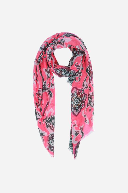 BRIGHT PINK LILY SCARF