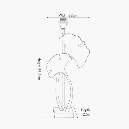 PARIS GINKGO LEAF TABLE LAMP