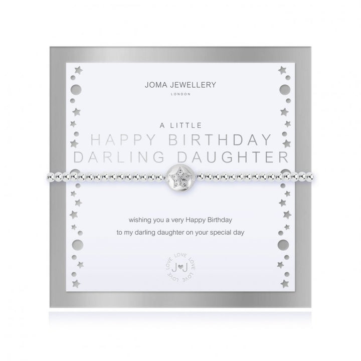 A LITTLE HAPPY BIRTHDAY DARLING DAUGHTER BRACELET