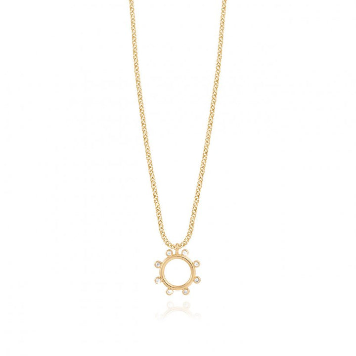 ZAHRA | CZ HOOP NECKLACE
