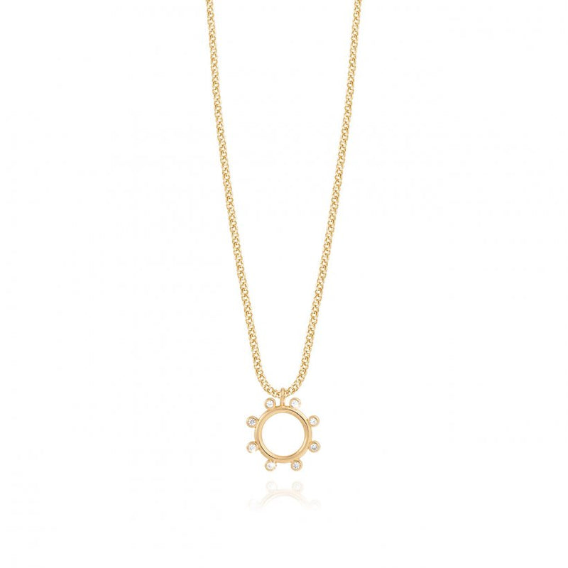 ZAHRA | CZ HOOP NECKLACE
