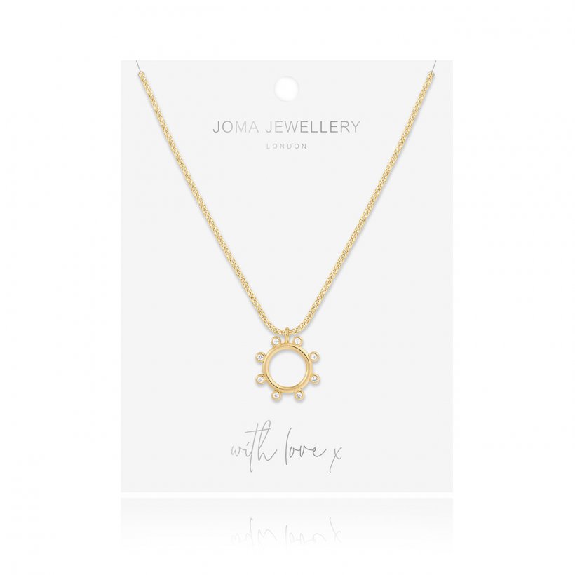 ZAHRA | CZ HOOP NECKLACE