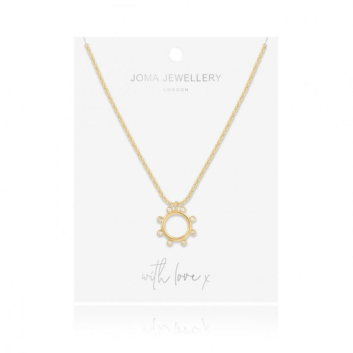 ZAHRA | CZ HOOP NECKLACE