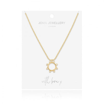 ZAHRA | CZ HOOP NECKLACE