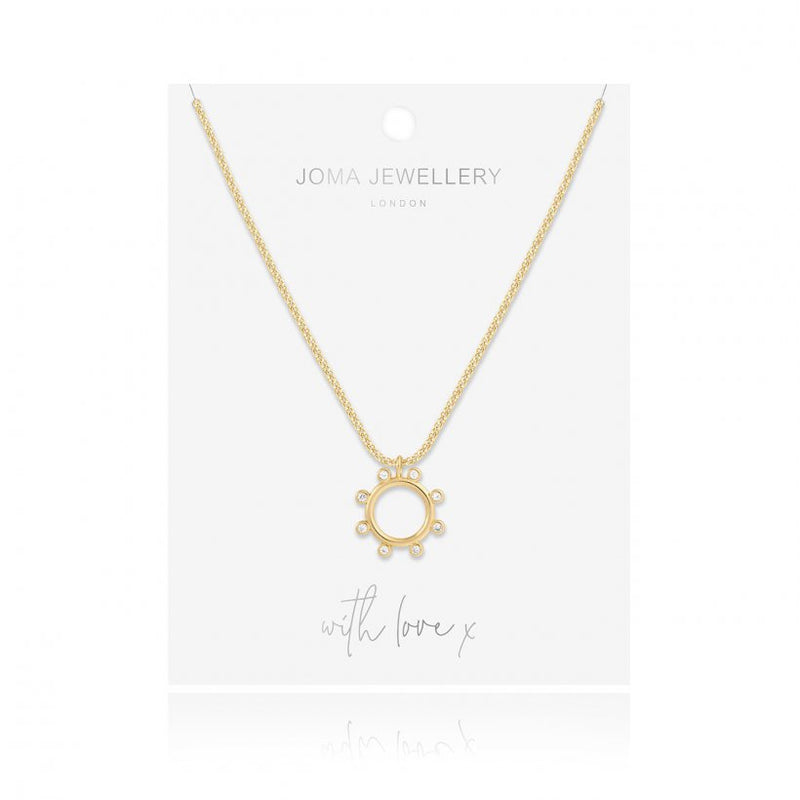 ZAHRA | CZ HOOP NECKLACE