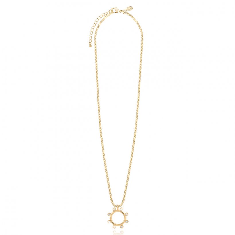 ZAHRA | CZ HOOP NECKLACE