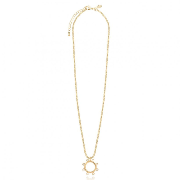 ZAHRA | CZ HOOP NECKLACE