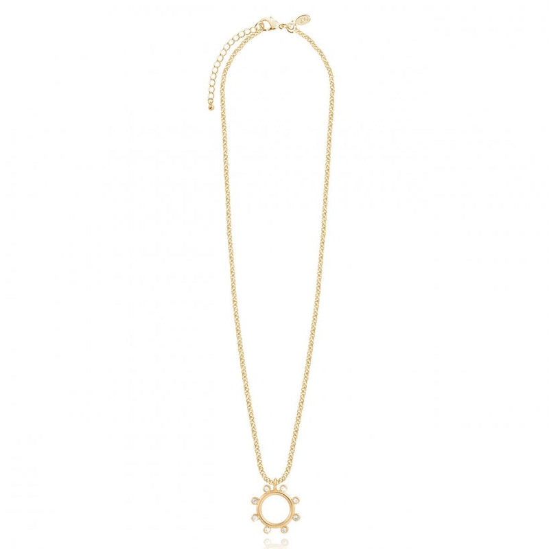 ZAHRA | CZ HOOP NECKLACE