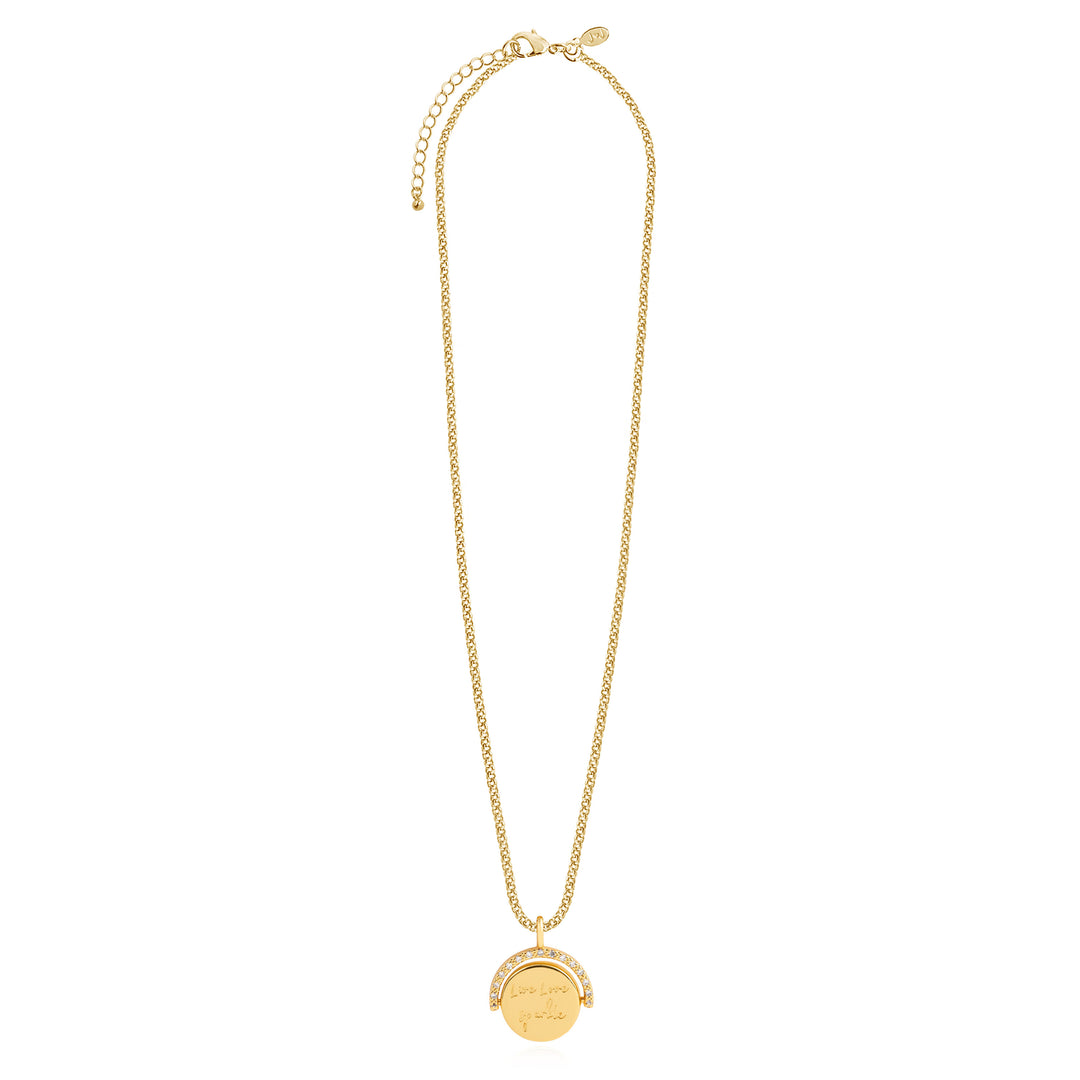 POSITIVITY PENDANTS LIVE LOVE SPARKLE NECKLACE