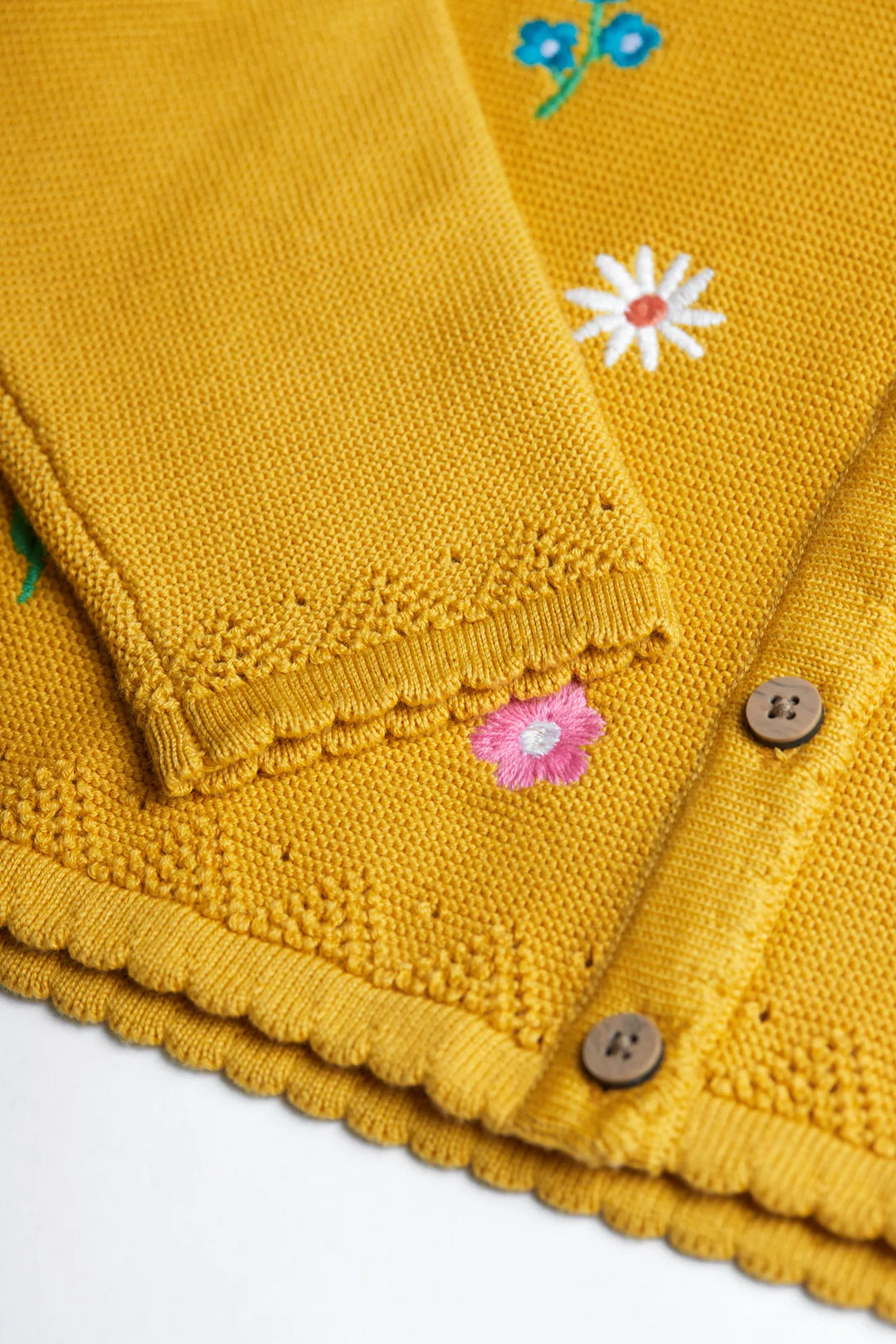 EMBROIDERED CARDIGAN - BEE & FLOWERS