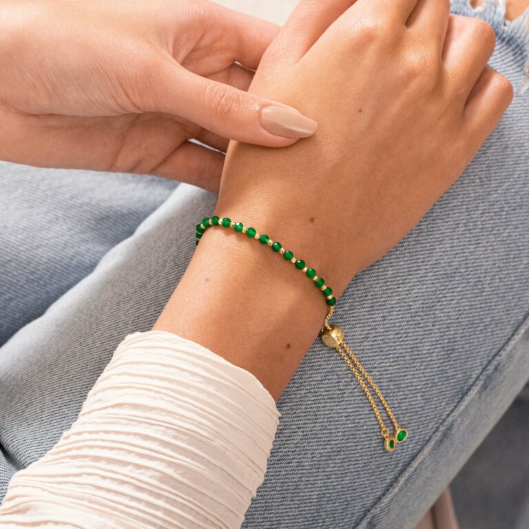BOHEMIA GREEN AGATE BRACELET