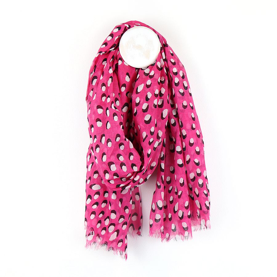 SHADOW DOT PRINT SCARF