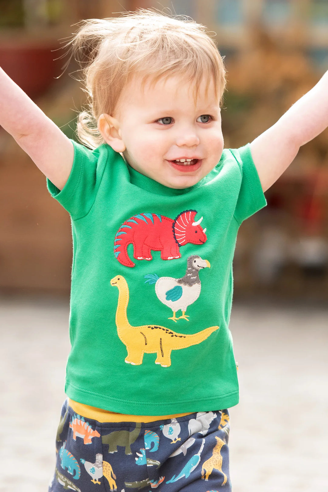 LITTLE CREATURE TOP GREEN DINO