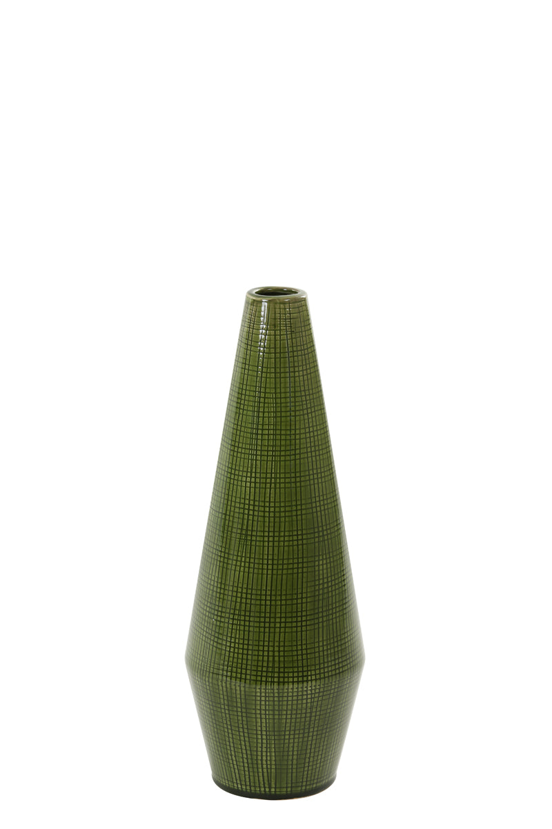 ISIDORO OLIVE CERAMIC VASE