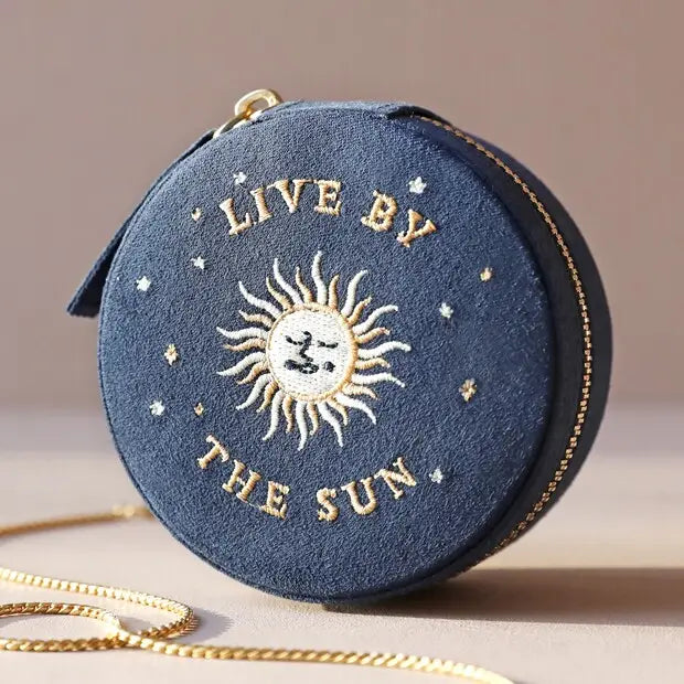 SUN AND MOON ROUND JEWELLERY CASE NAVY