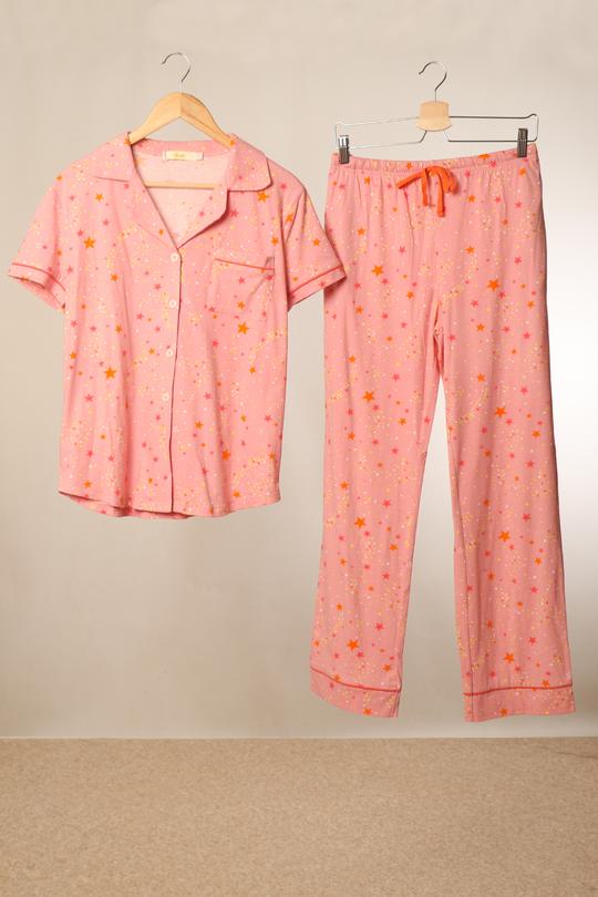 LIGHT PINK SHOOTING STARS PYJAMAS