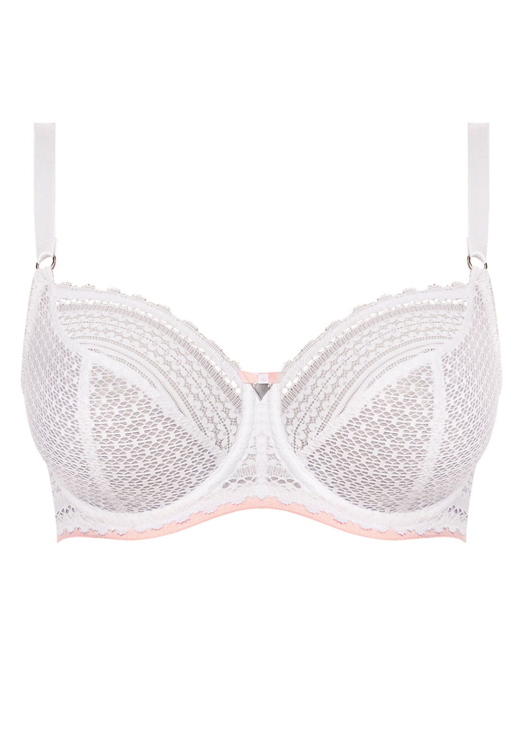 WHITE DAISY LACE BALCONY BRA