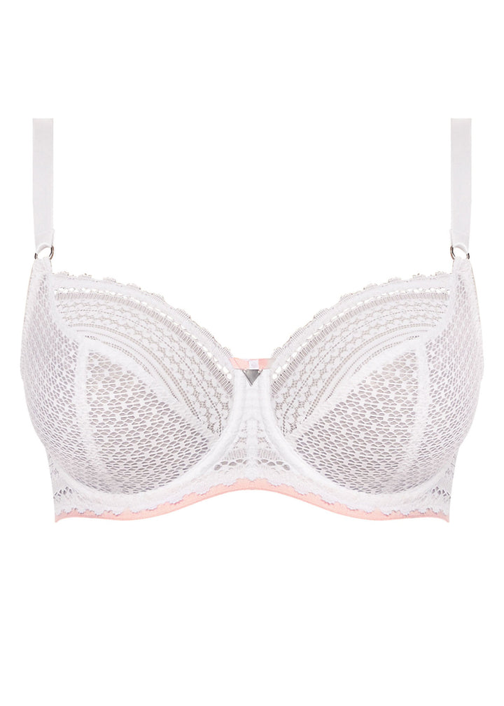 WHITE DAISY LACE BALCONY BRA