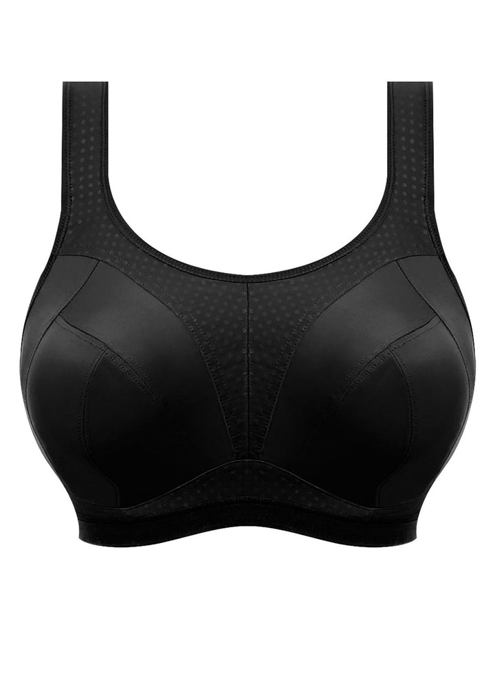 JET BLACK DYNAMIC SOFT SPORTS BRA