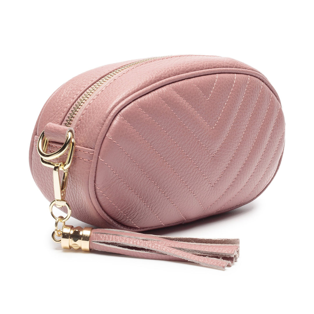 DUSTY ROSE QUILTED BAG