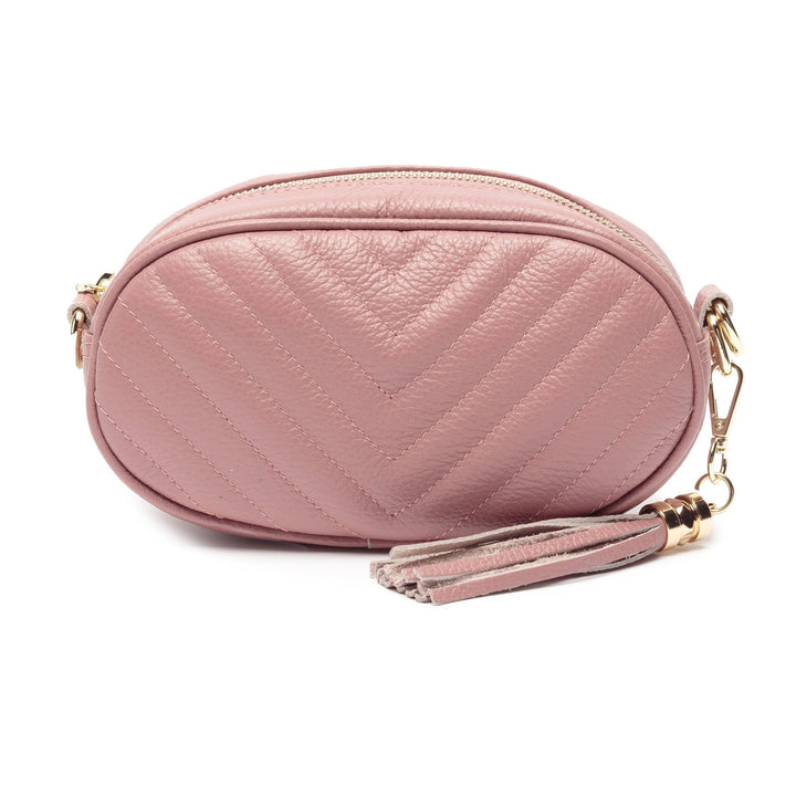 DUSTY ROSE QUILTED BAG