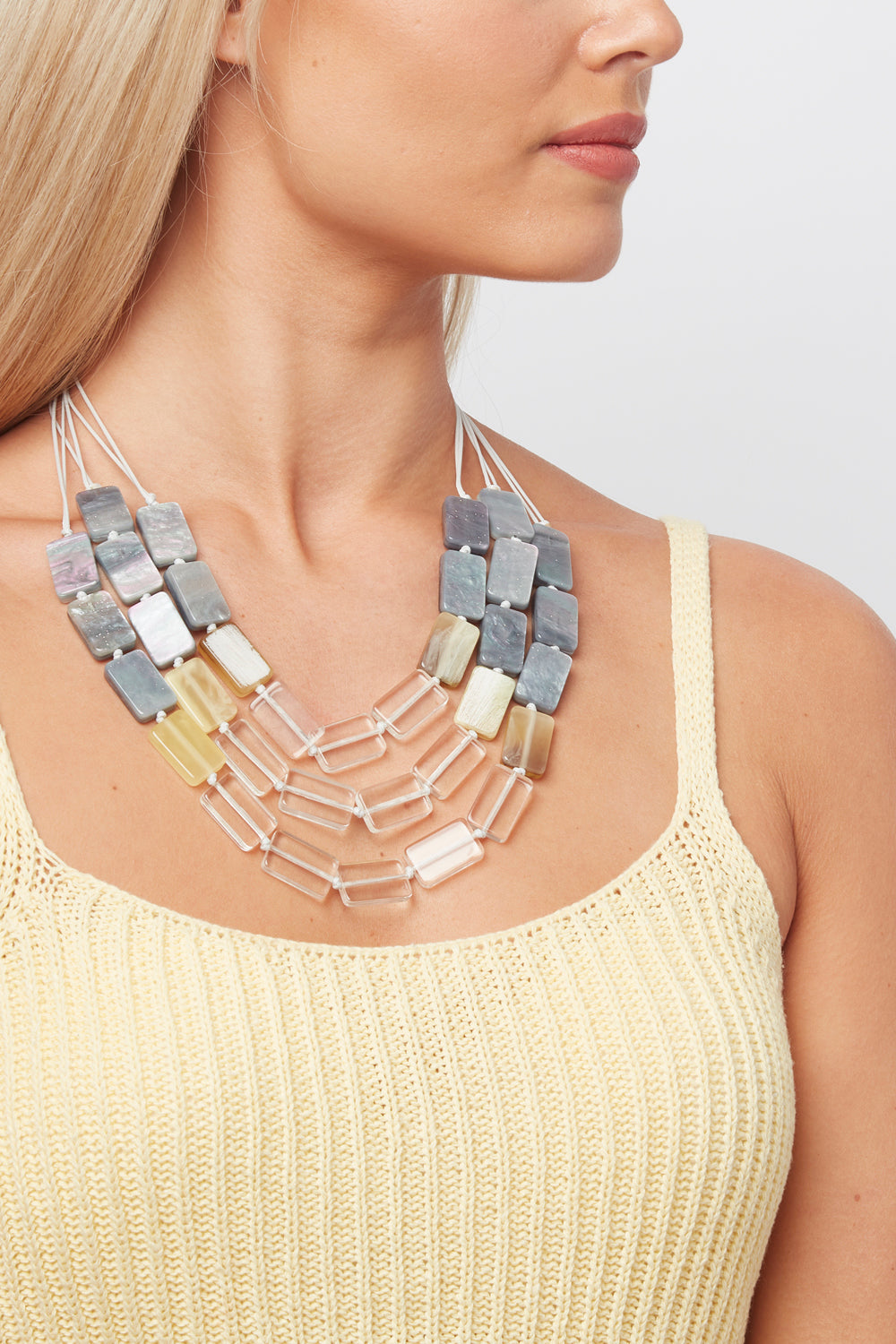GREY REISN MULTI LAYER NECKLACE