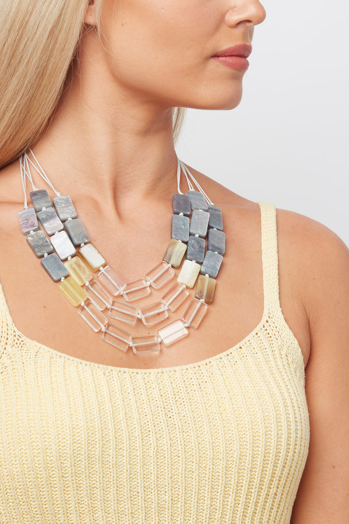 GREY REISN MULTI LAYER NECKLACE