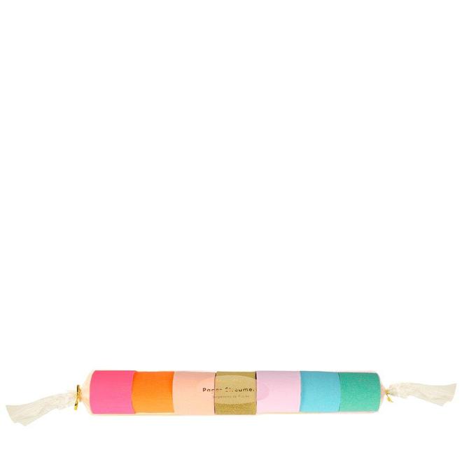 BRIGHT CREPE PAPER STREAMERS