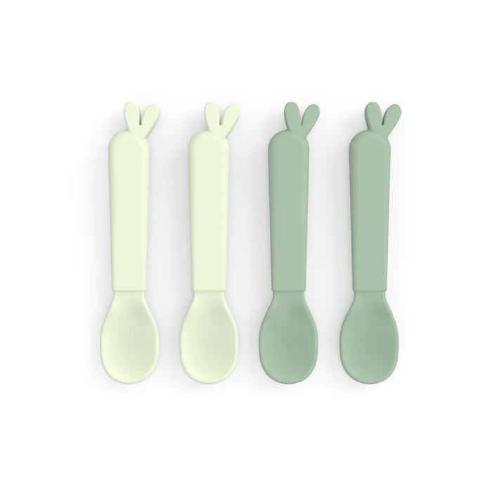 KIDDISH LALEE GREEN SPOON FOUR PACK