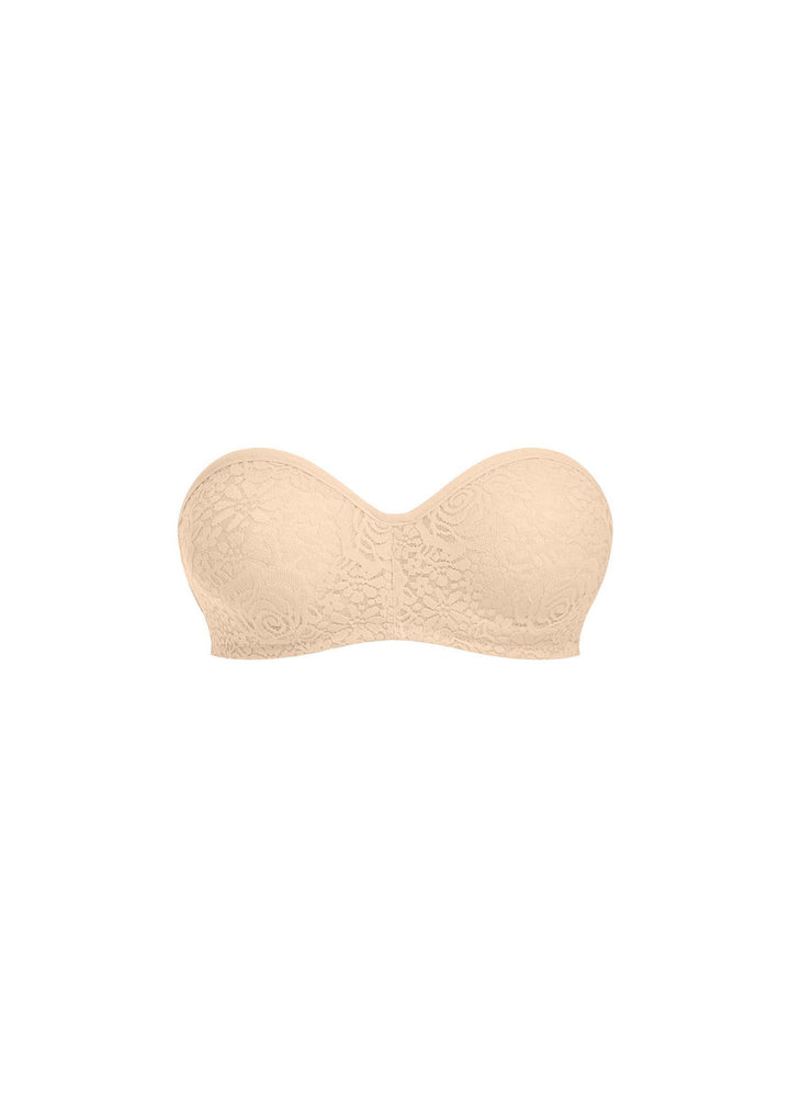 NUDE HALO LACE STRAPLESS BRA