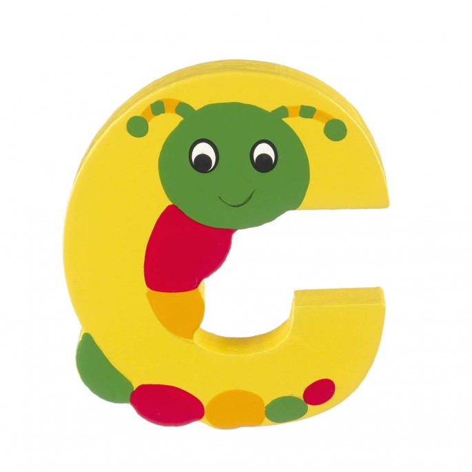 WOODEN PAINTED ALPHABET LETTERS