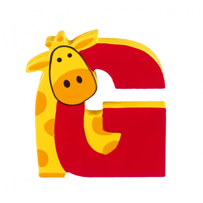WOODEN PAINTED ALPHABET LETTERS