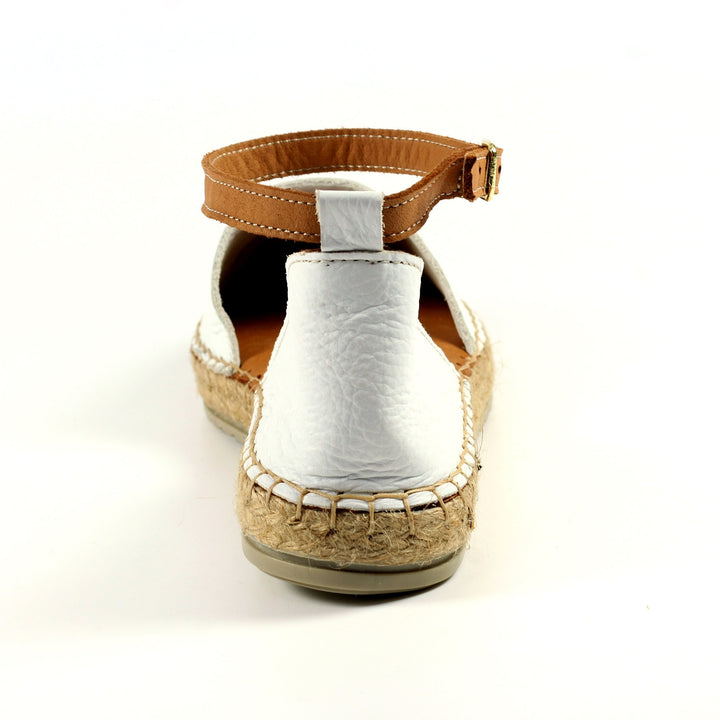WHITE LEATHER RHODES SANDAL