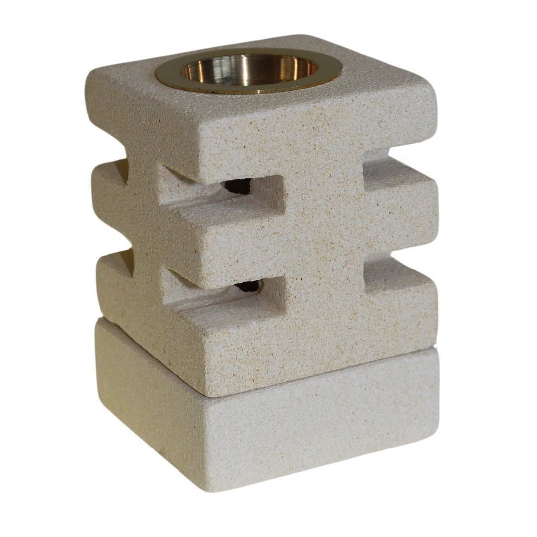 ABSTRACT STONE WAX / OIL BURNER