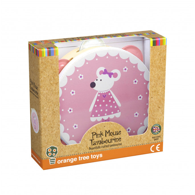 PINK MOUSE TAMBOURINE
