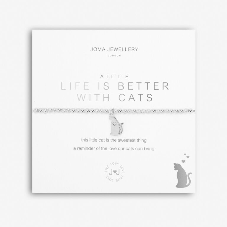 A LITTLE LIFE IS BETTER WITH CATS BRACELET