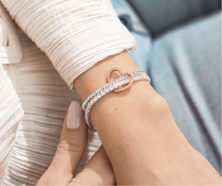 LILA LUSTRE HEART BRACELET