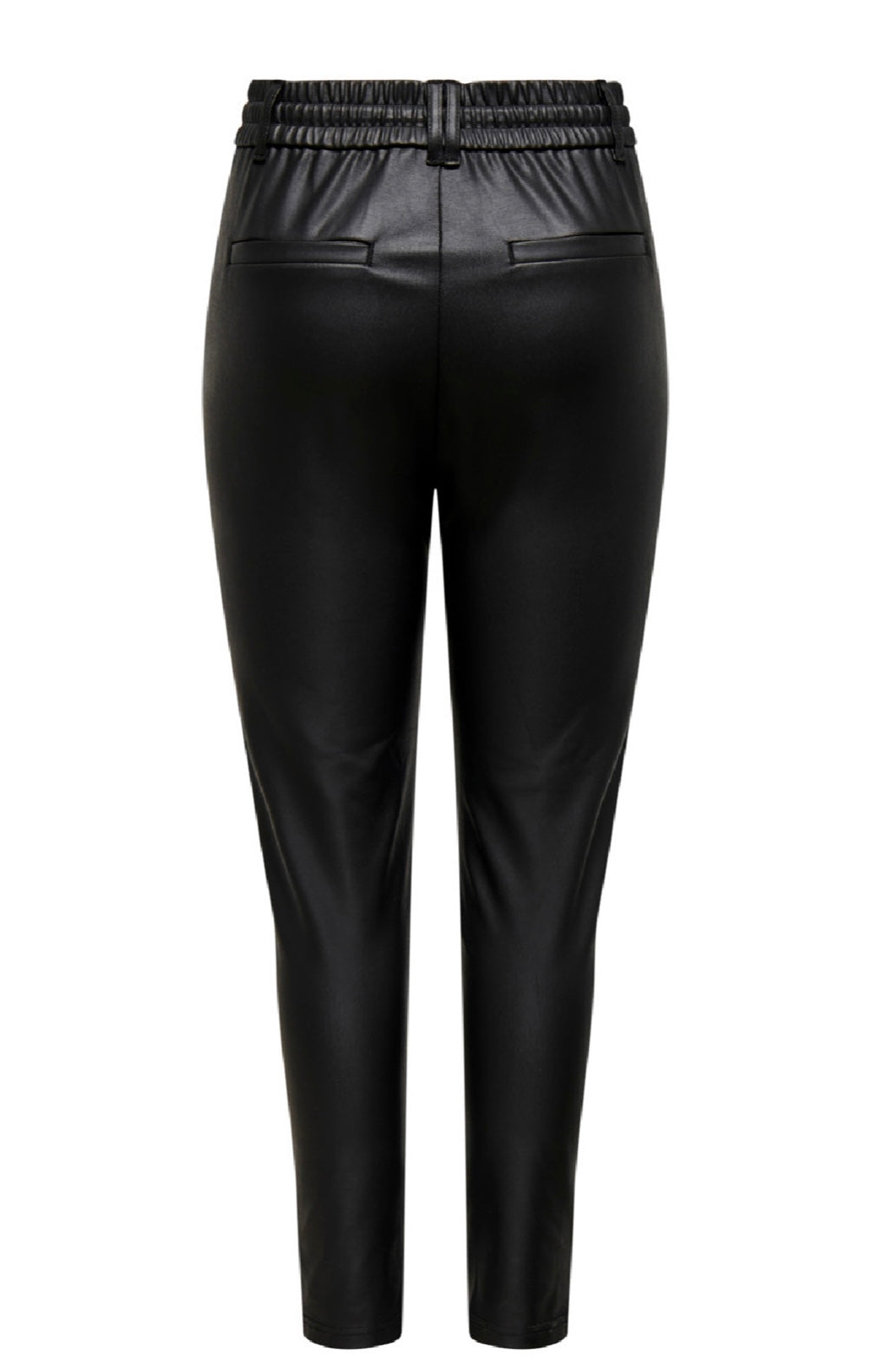 BLACK POPTRASH COATED TROUSERS